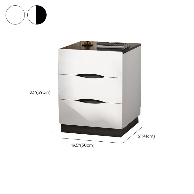 Modern Bed Nightstand Manufactured Wood Night Table with Drawers for Bedroom Clearhalo 'Bedroom Furniture' 'furn' 'furn_night_stand' 'Furniture' 'night_stand' 'Nightstands' 7089028