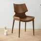 Modern Simple Side Chair Faux Leather Armless Dining Chair for Home Use