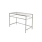 Modern Style Glass Writing Desk Rectangular Shape Office Table for Home