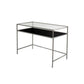 Modern Style Glass Writing Desk Rectangular Shape Office Table for Home