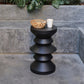 14" Wide Contemporary Corner Table Round Metal Black Side Table Clearhalo 'Coffee & Accent Tables' 'End & Side Tables' 'end_side_tables' 'furn' 'furn_end_side_tables' 'Furniture' 'Living Room Furniture' 7090502