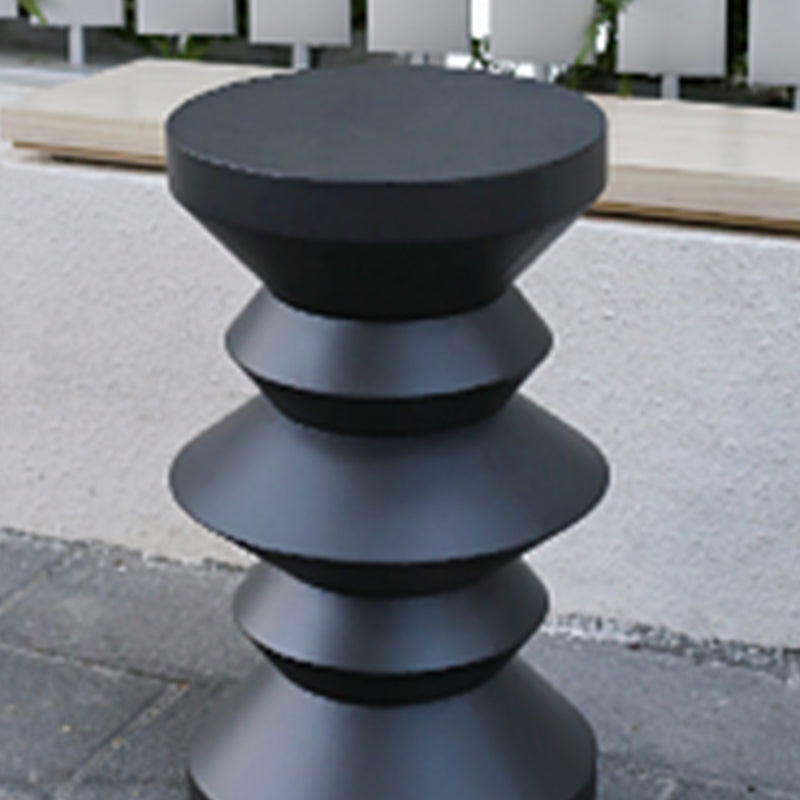 14" Wide Contemporary Corner Table Round Metal Black Side Table Clearhalo 'Coffee & Accent Tables' 'End & Side Tables' 'end_side_tables' 'furn' 'furn_end_side_tables' 'Furniture' 'Living Room Furniture' 7090508