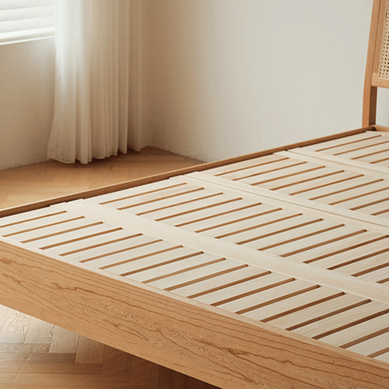 Classico telaio da letto a colore solido da ciliegia classico con gambe dorate personalizzate