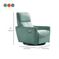 Solid Color Swivel Rocker Standard Recliner Leather Recliner Chair Clearhalo 'Chairs & Seating' 'furn' 'furn_recliners' 'Furniture' 'Living Room Furniture' 'Recliners' 7090585