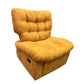 Microsuede Recliner Chair with Tufted Back and Independent Foot Yellow Clearhalo 'Chairs & Seating' 'furn' 'furn_recliners' 'Furniture' 'Living Room Furniture' 'Recliners' 7090588