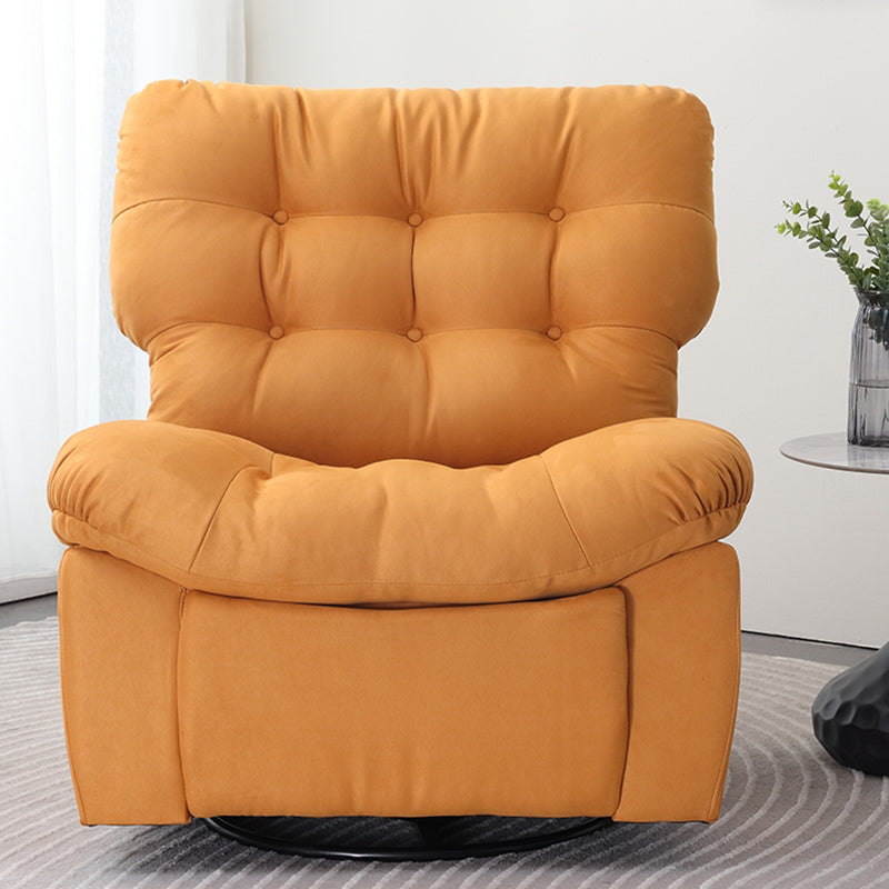 Microsuede Recliner Chair with Tufted Back and Independent Foot Clearhalo 'Chairs & Seating' 'furn' 'furn_recliners' 'Furniture' 'Living Room Furniture' 'Recliners' 7090591