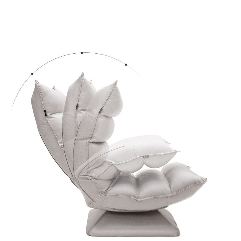 Sedia reclinabile in metallo in metallo reclinabile standard.