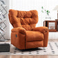 Swivel Rocker Standard Recliner Solid Color Faux Leather Recliner stoel met getufte rug