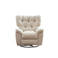 Swivel Rocker Standard Recliner Solid Color Faux Leather Recliner stoel met getufte rug