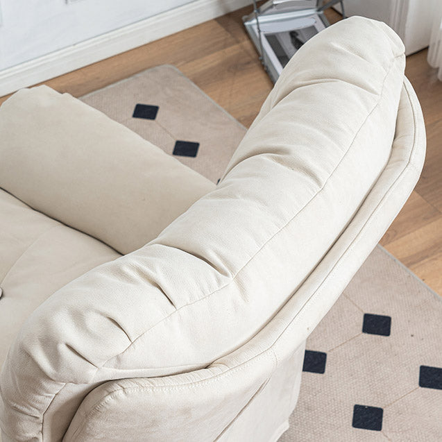 Swivel Rocker Standard Recliner Solid Color Faux Leather Recliner stoel met getufte rug