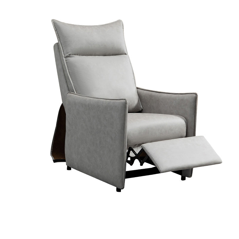 Reclinabile standard in pelle incollata contemporanea con piede indipendente