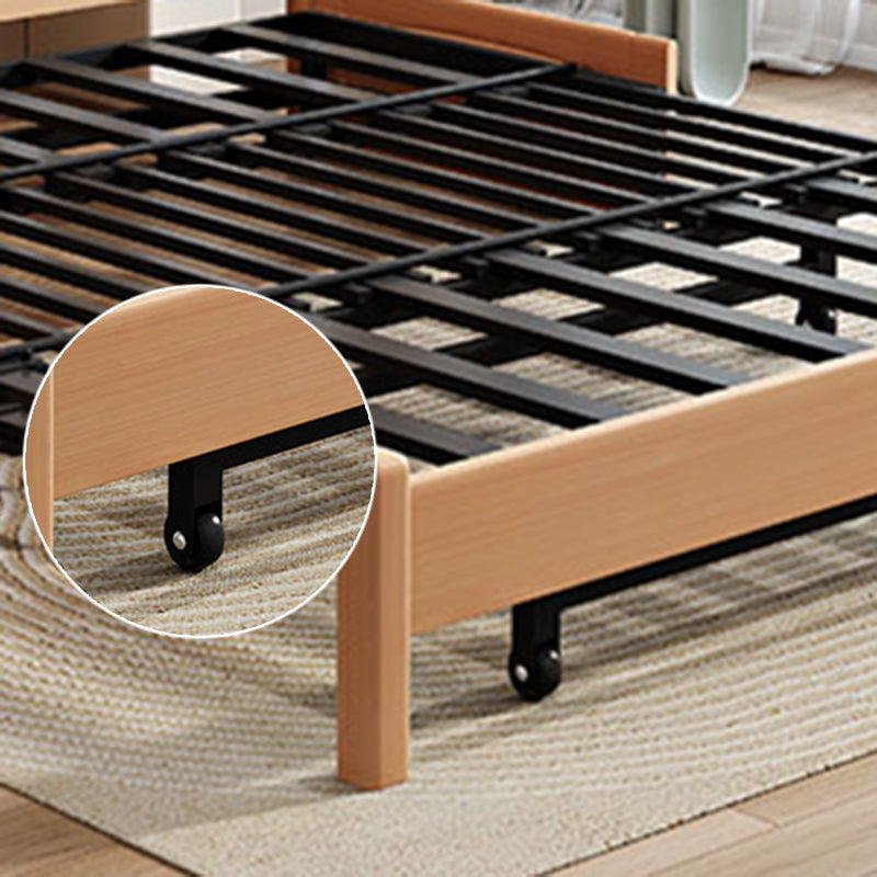 Contemporary Foldable Futon Sleeper Solid Wood Futon Sleeper Sofa with Storage