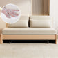 Contemporary Foldable Futon Sleeper Solid Wood Futon Sleeper Sofa with Storage