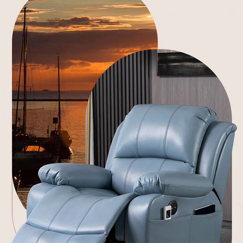 Sedia reclinabile in pelle finta glam reclinabile a colori solidi