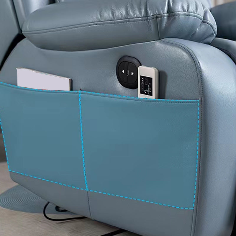 Sedia reclinabile in pelle finta glam reclinabile a colori solidi