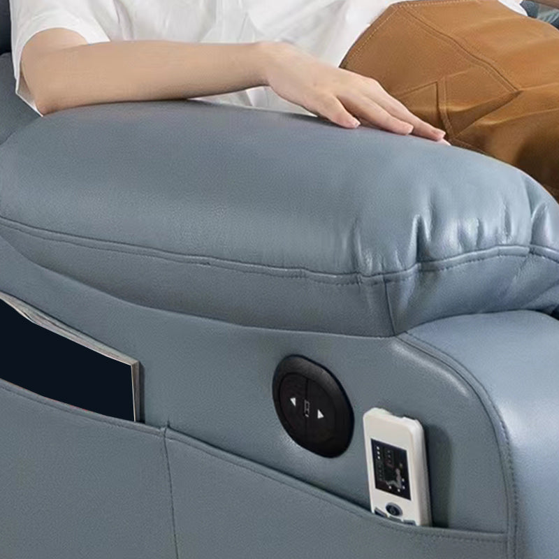 Sedia reclinabile in pelle finta glam reclinabile a colori solidi