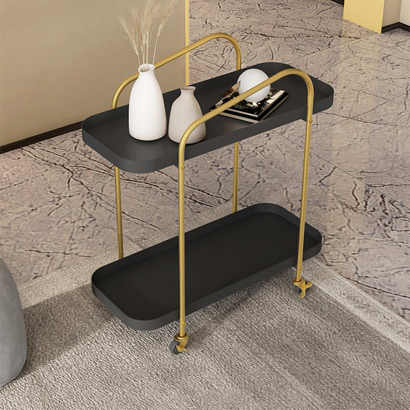 11" Wide Glam Corner Table Rectangular Accent Side Table with Storage Clearhalo 'Coffee & Accent Tables' 'End & Side Tables' 'end_side_tables' 'furn' 'furn_end_side_tables' 'Furniture' 'Living Room Furniture' 7090756