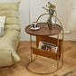 Contemporary Corner Table Round Wood Side Table with Storage Clearhalo 'Coffee & Accent Tables' 'End & Side Tables' 'end_side_tables' 'furn' 'furn_end_side_tables' 'Furniture' 'Living Room Furniture' 7090769