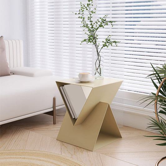 Tavolo da tavolo ad angolo contemporaneo largo da 15 "tavolo quadrata con archiviazione