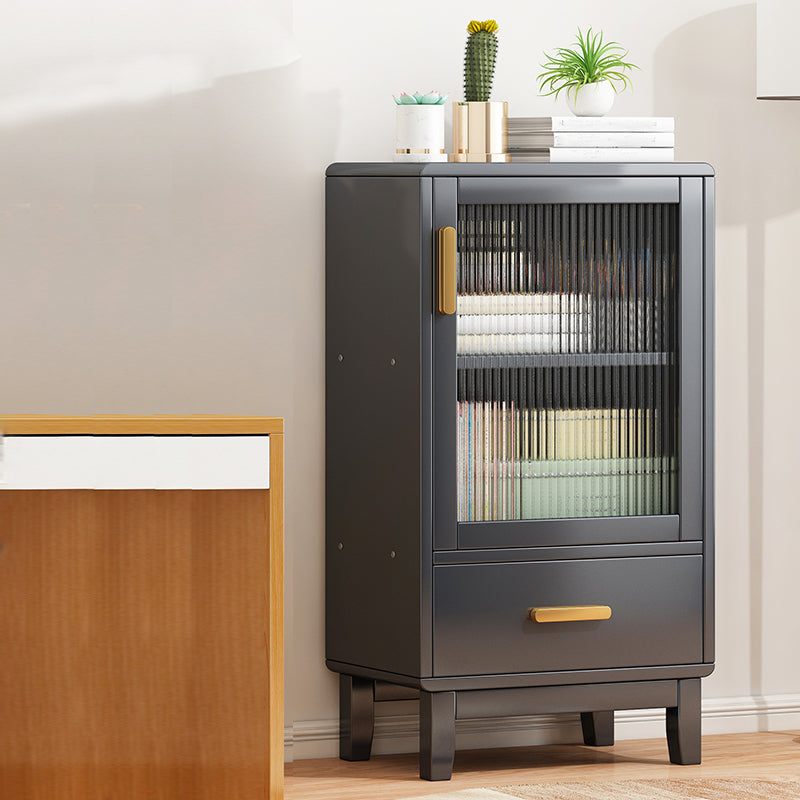 Mobile moderno di accento marrone con porte acriliche cabinet rettangolo
