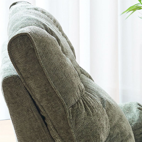 Swivel Rocker Standard Recliner Solid Color Manual-Handle Recliner Chair Clearhalo 'Chairs & Seating' 'furn' 'furn_recliners' 'Furniture' 'Living Room Furniture' 'Recliners' 7090976