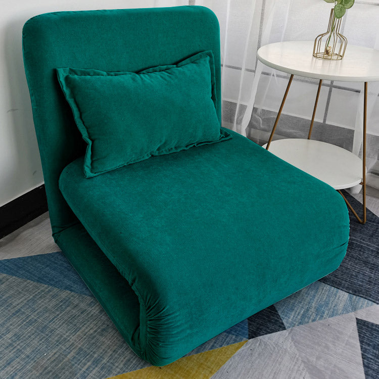 Chaise inclinable à cadre en métal de couleur solide inclinable en lin