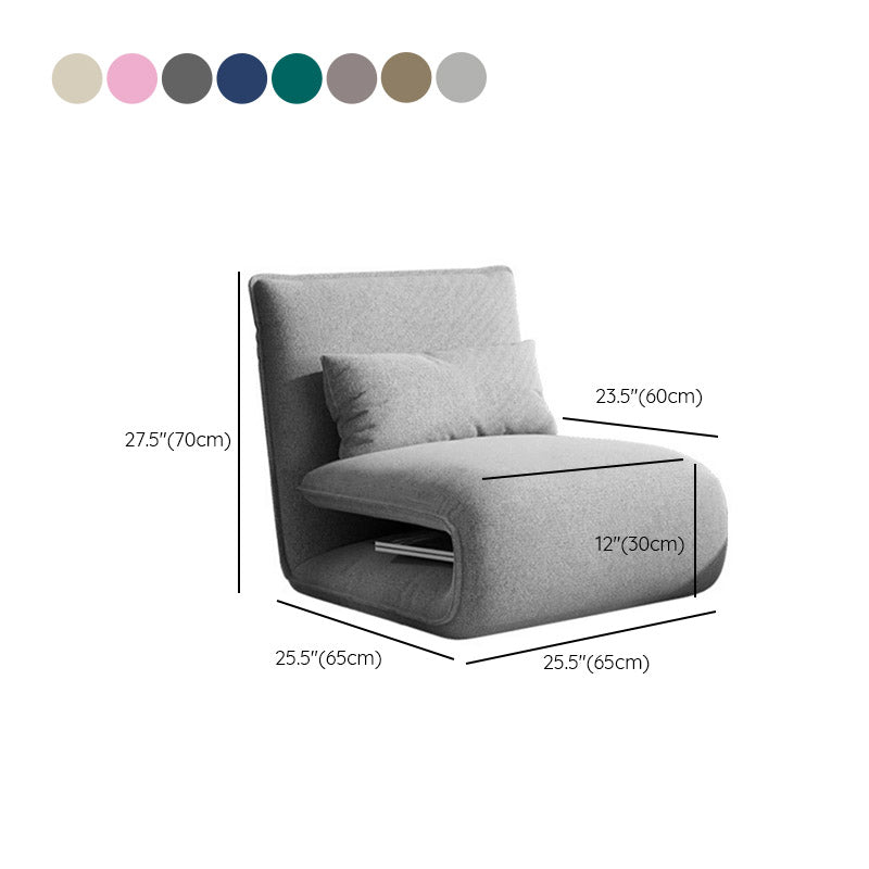 Linnen Standaard Recliner vaste kleur metalen frame Recliner stoel