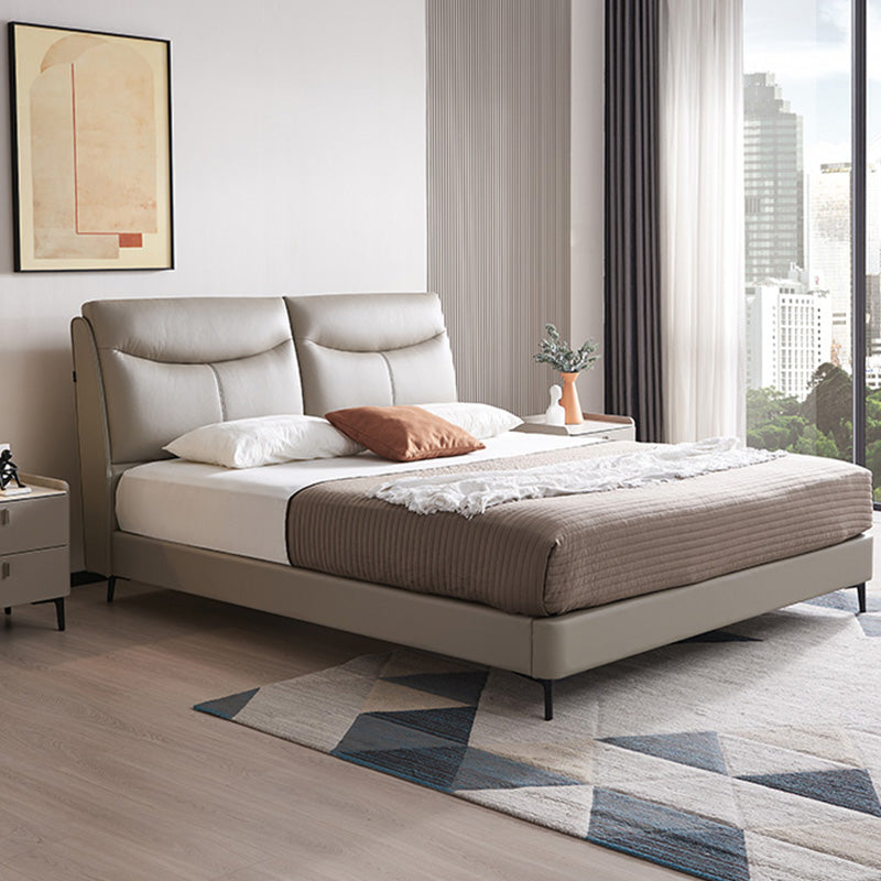 Letto a pannello in pelle autentica Colore Solido Passa rivestita Standard