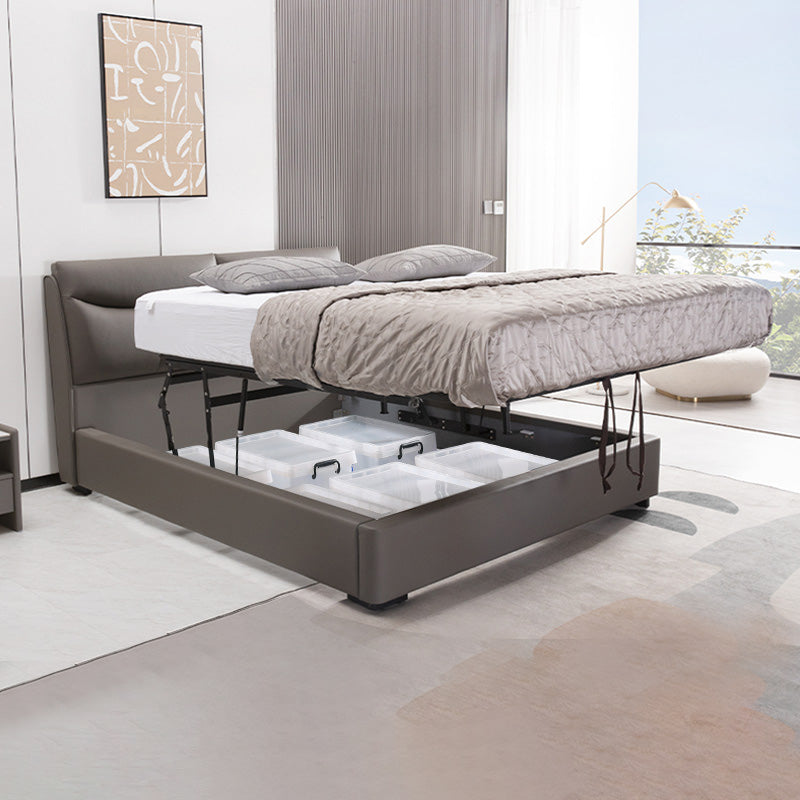 Letto a pannello in pelle autentica Colore Solido Passa rivestita Standard