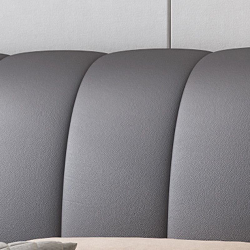 Contemporary Lift Up Storage Upholstered Headboard Solid Color Bed Frame Clearhalo 'Bedroom Furniture' 'Beds' 'furn' 'furn_beds' 'Furniture' 7091035