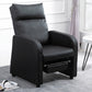 Solid Color Standard Recliner 38.18"H Recliner Chair with Footrest Black Clearhalo 'Chairs & Seating' 'furn' 'furn_recliners' 'Furniture' 'Living Room Furniture' 'Recliners' 7091077