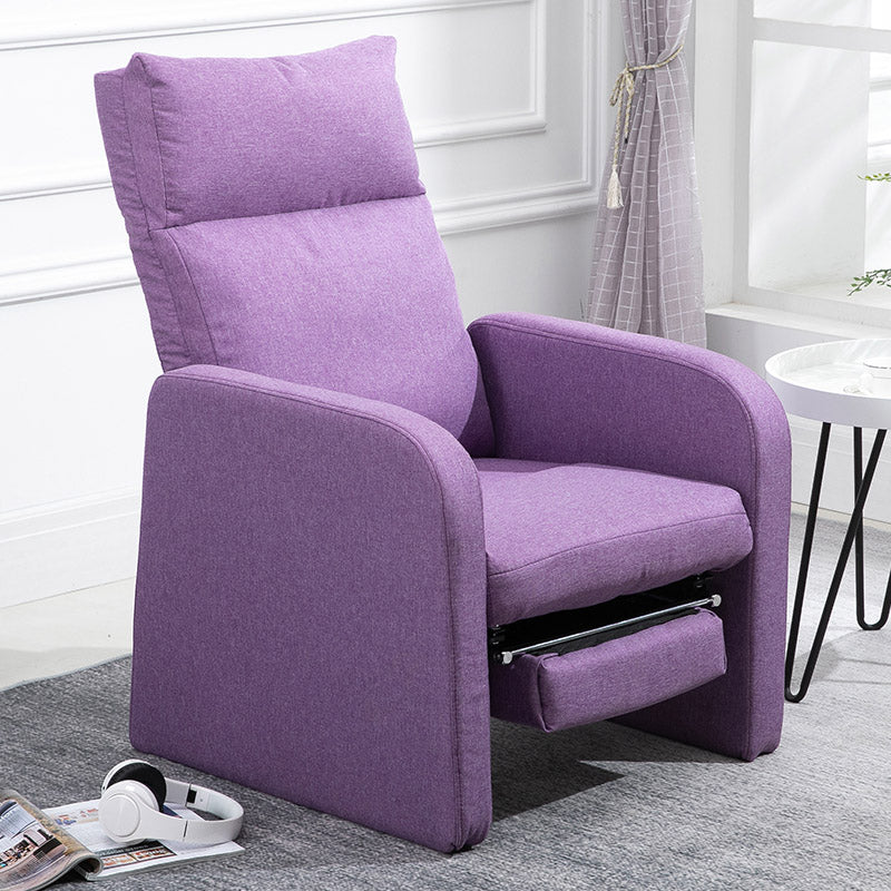 Solid Color Standard Recliner 38.18"H Recliner Chair with Footrest Violet Clearhalo 'Chairs & Seating' 'furn' 'furn_recliners' 'Furniture' 'Living Room Furniture' 'Recliners' 7091081