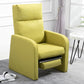 Solid Color Standard Recliner 38.18"H Recliner Chair with Footrest Yellow Clearhalo 'Chairs & Seating' 'furn' 'furn_recliners' 'Furniture' 'Living Room Furniture' 'Recliners' 7091083