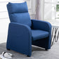 Solid Color Standard Recliner 38.18"H Recliner Chair with Footrest Blue Clearhalo 'Chairs & Seating' 'furn' 'furn_recliners' 'Furniture' 'Living Room Furniture' 'Recliners' 7091084