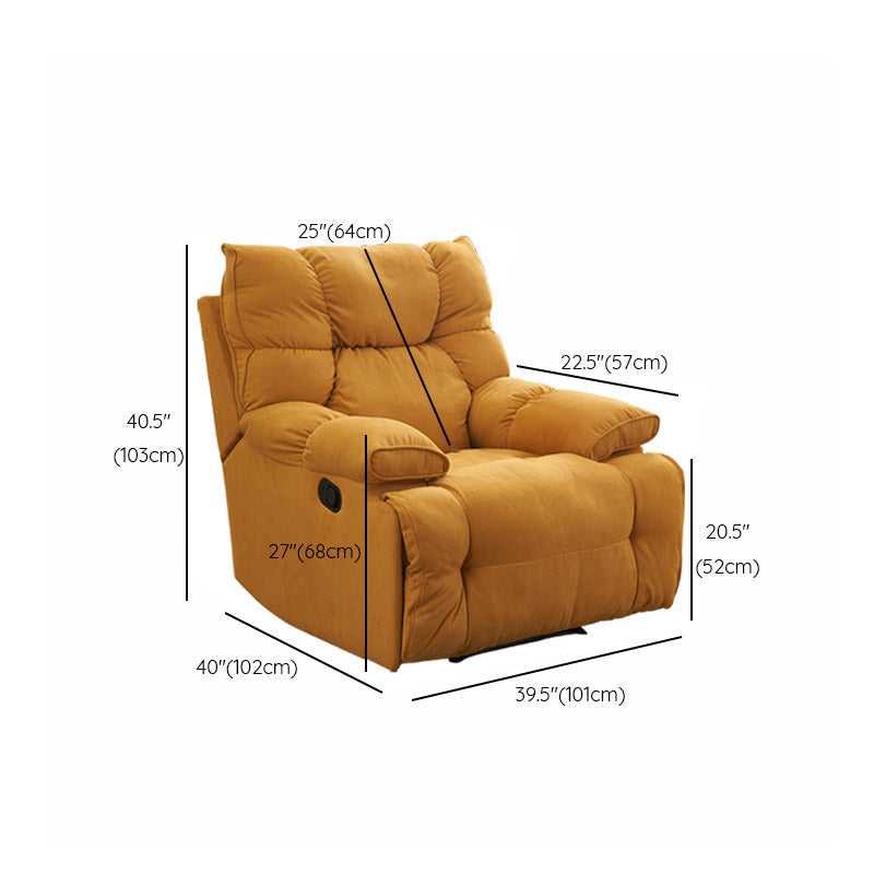 Solid Color Swivel Rocker Standard Recliner Metal Frame Recliner stoel
