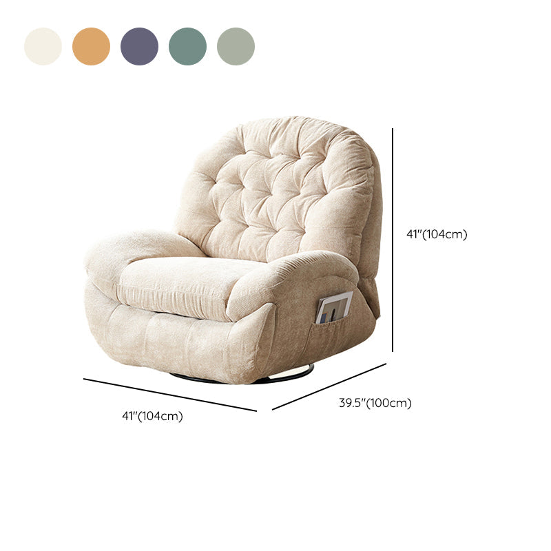 Opslagrecliner Positie Lock Recliner stoel met getufte rug