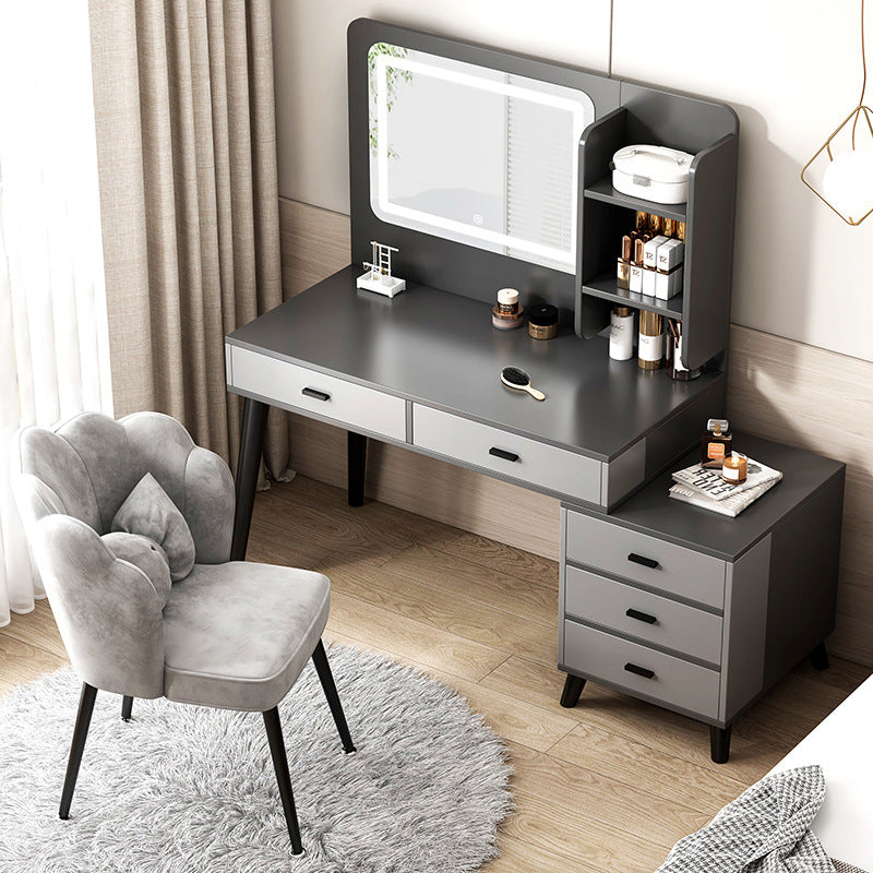 Modern 15.7" Wide Make-up Vanity with Drawer Modern Style Wooden Makeup Table