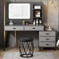 Modern 15.7" Wide Make-up Vanity with Drawer Modern Style Wooden Makeup Table