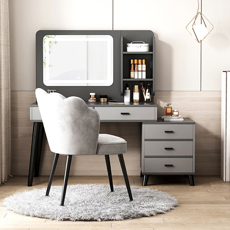 Modern 15.7" Wide Make-up Vanity with Drawer Modern Style Wooden Makeup Table