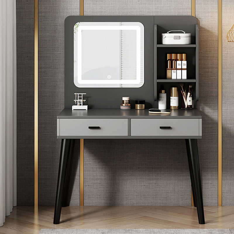 Modern 15.7" Wide Make-up Vanity with Drawer Modern Style Wooden Makeup Table