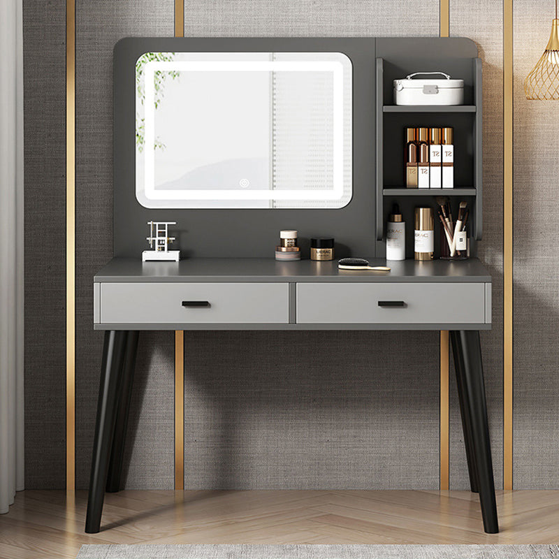 Modern 15.7" Wide Make-up Vanity with Drawer Modern Style Wooden Makeup Table