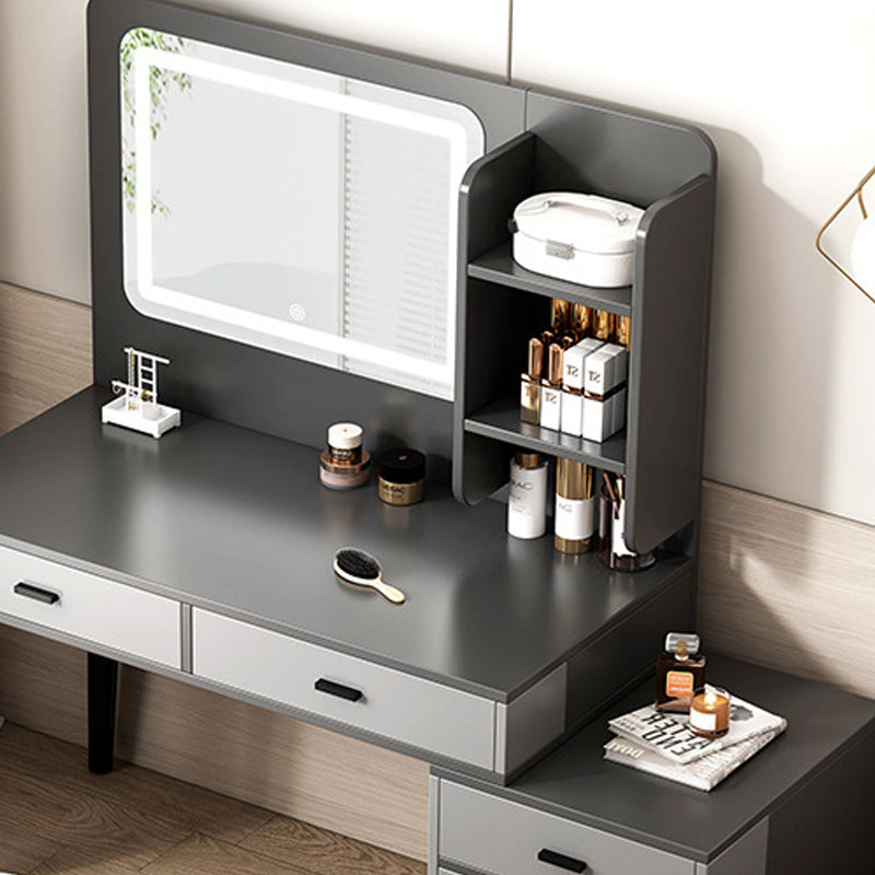 Modern 15.7" Wide Make-up Vanity with Drawer Modern Style Wooden Makeup Table