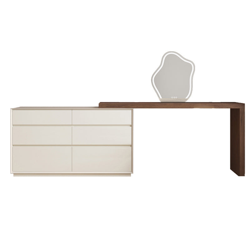 Traglita tradizionale vanità per il trucco da letto in legno Vanity con cassetto