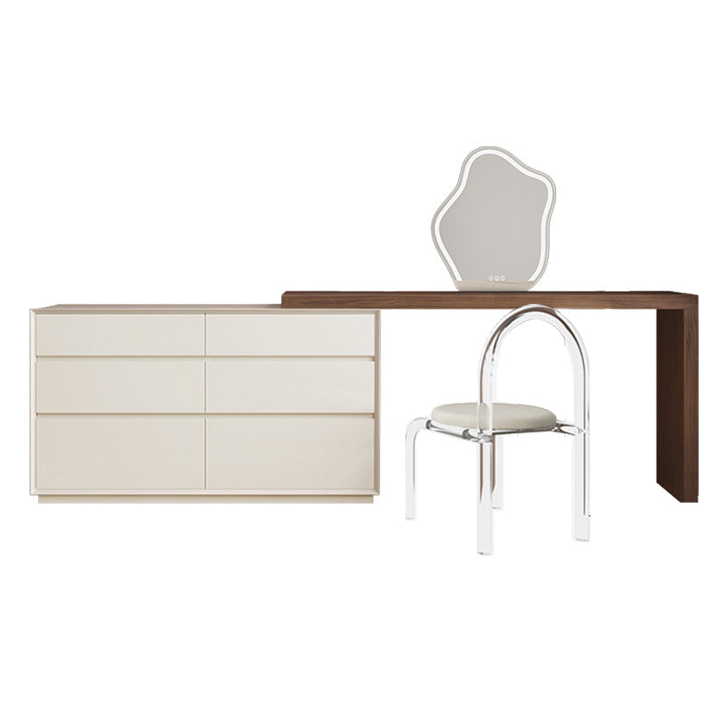 Traglita tradizionale vanità per il trucco da letto in legno Vanity con cassetto