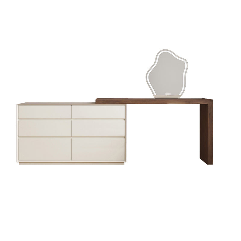 Traglita tradizionale vanità per il trucco da letto in legno Vanity con cassetto