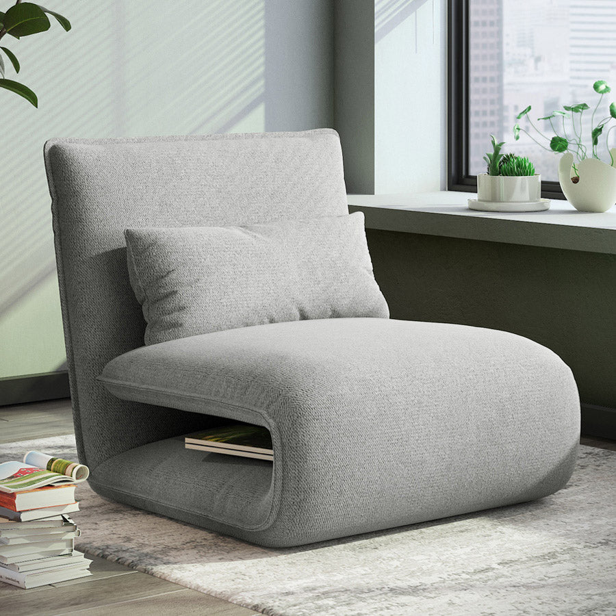 Frame metallico 25,59 "sedia reclinabile in pelle di colore polpa di colore reclinabile ad ampio standard