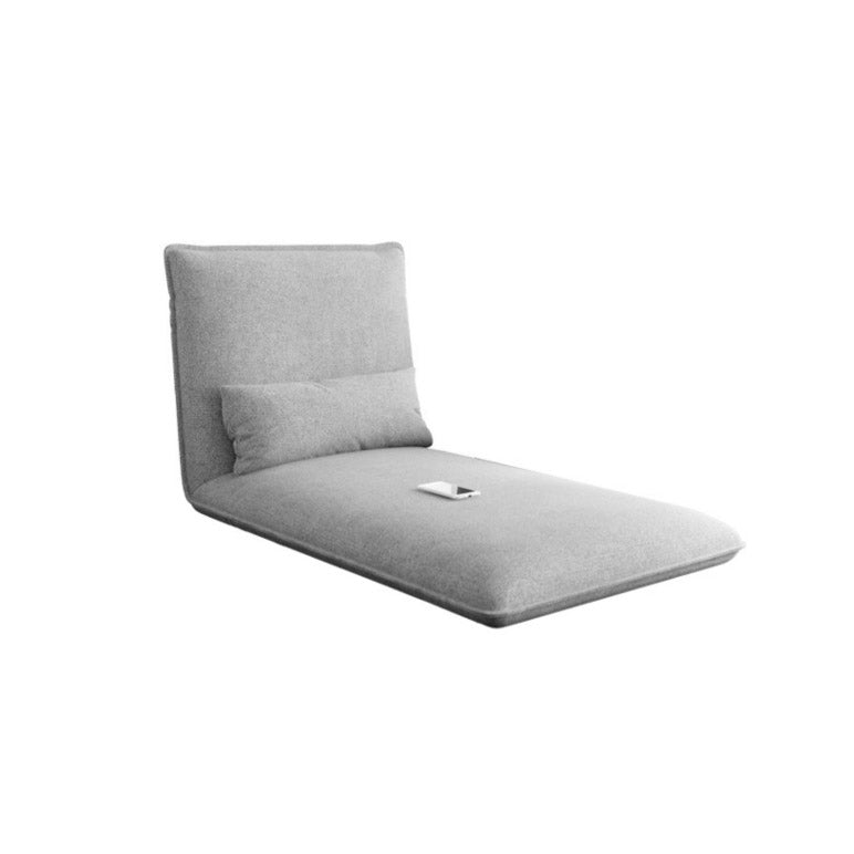 Frame metallico 25,59 "sedia reclinabile in pelle di colore polpa di colore reclinabile ad ampio standard