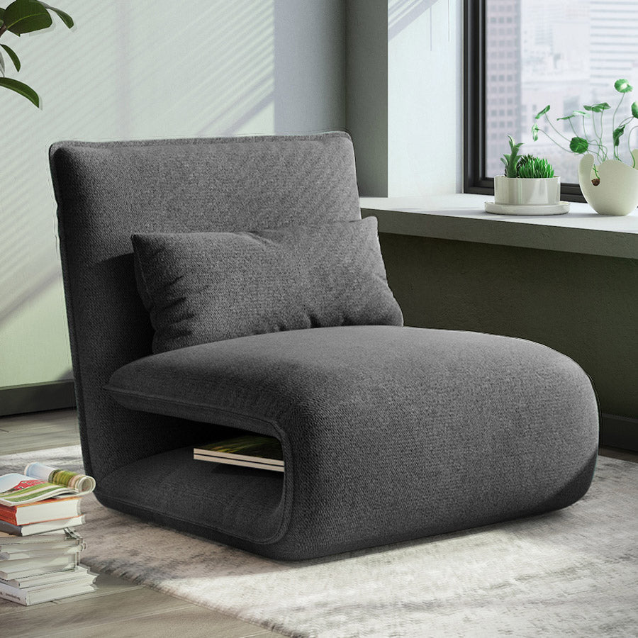 Frame metallico 25,59 "sedia reclinabile in pelle di colore polpa di colore reclinabile ad ampio standard