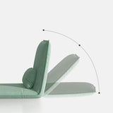 Frame metallico 25,59 "sedia reclinabile in pelle di colore polpa di colore reclinabile ad ampio standard