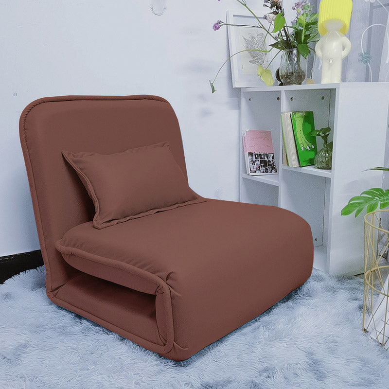 Frame metallico 25,59 "sedia reclinabile in pelle di colore polpa di colore reclinabile ad ampio standard